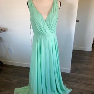 Mint green dress